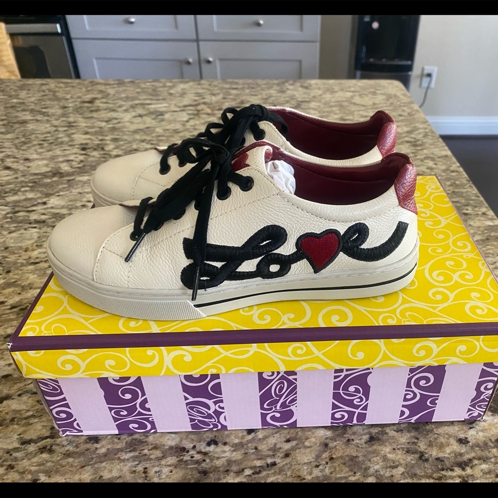Brighton “LOVE ME” sneakers.